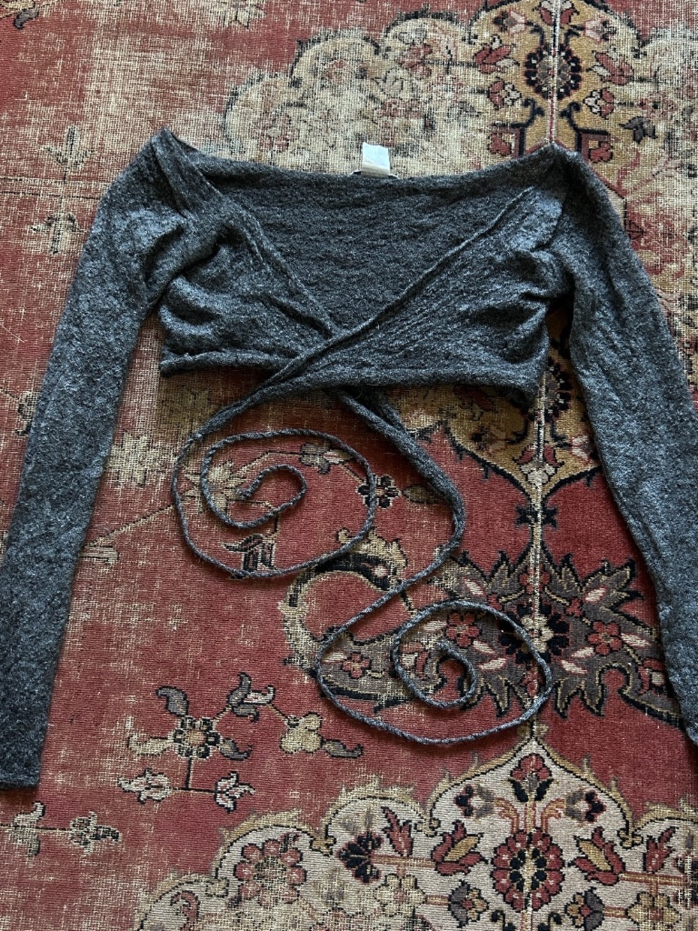 Vintage Y2K Sarah Pacini Wool Wrap Top
